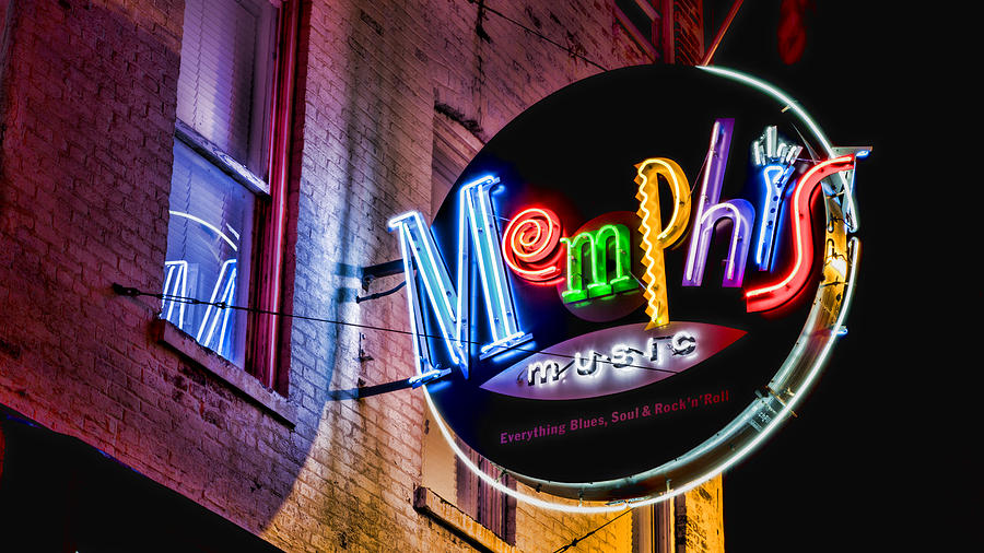Johnny Cash Photograph - Memphis Neon by Stephen Stookey