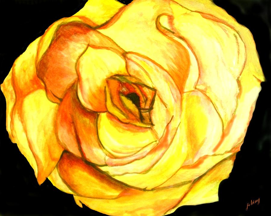 Memphis Rose Painting