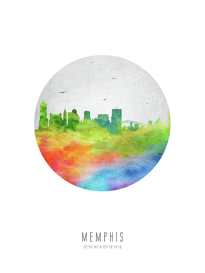 Memphis Skyline Ustnme20 Digital Art