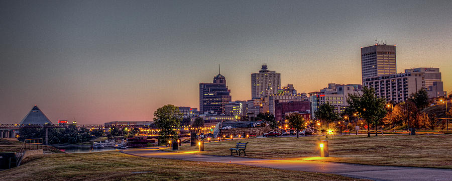 Memphis Sunrise 2 - Cityscape Photograph by Barry Jones