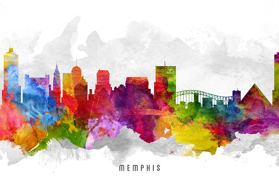Memphis Tennessee Cityscape 13 Painting