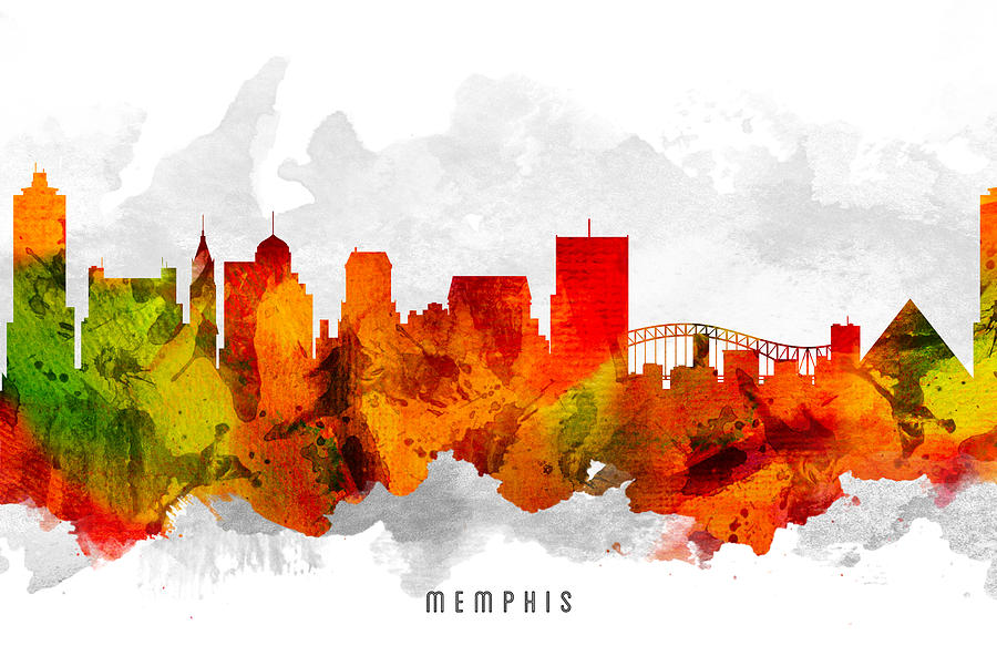 Memphis Tennessee Cityscape 15 Painting