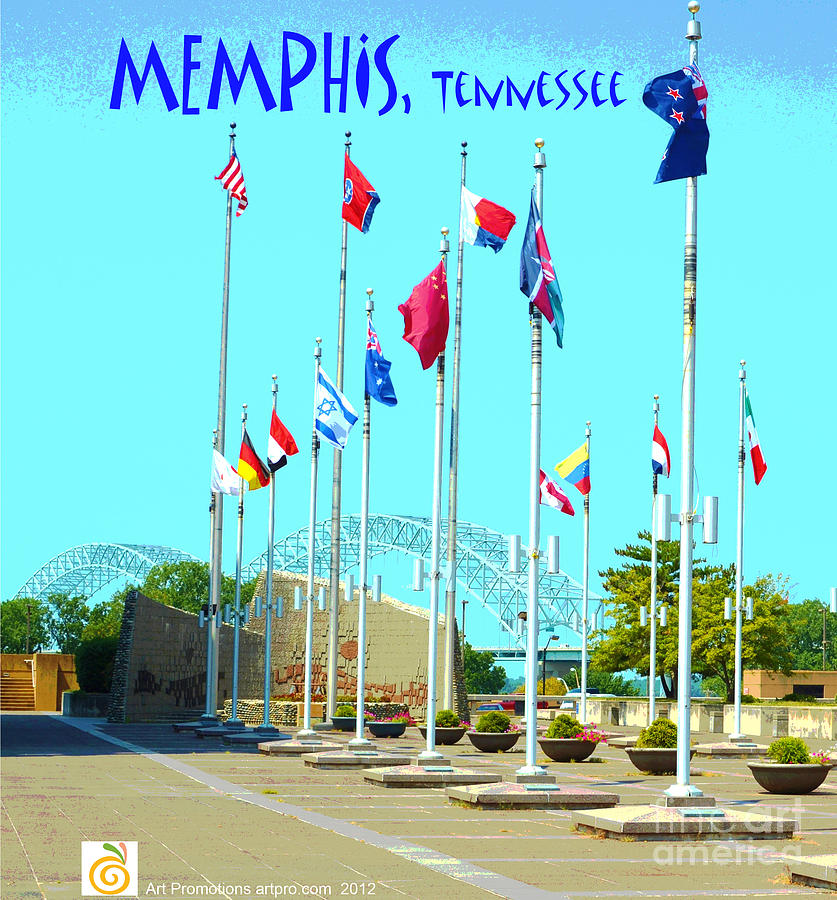City Digital Art - Memphis Today by Karen Francis