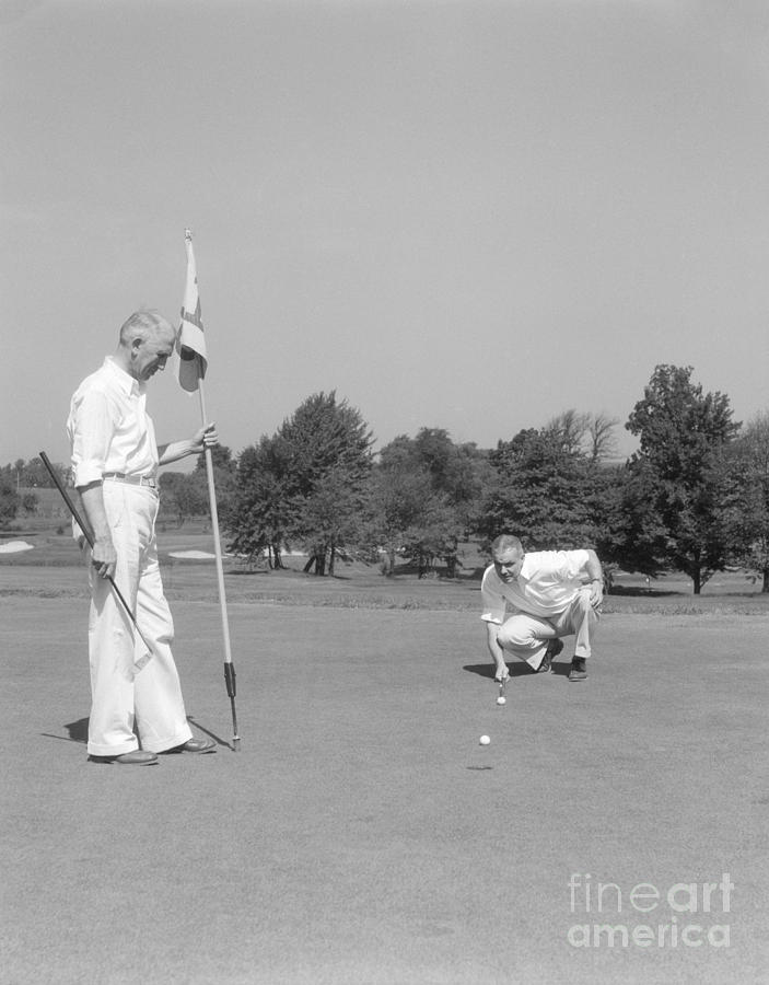 Men Golfing, C.1930-40s Photograph by H. Armstrong Roberts/ClassicStock