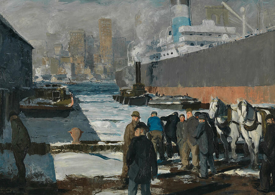 Men of the Docks, from 1912 Painting by George Bellows