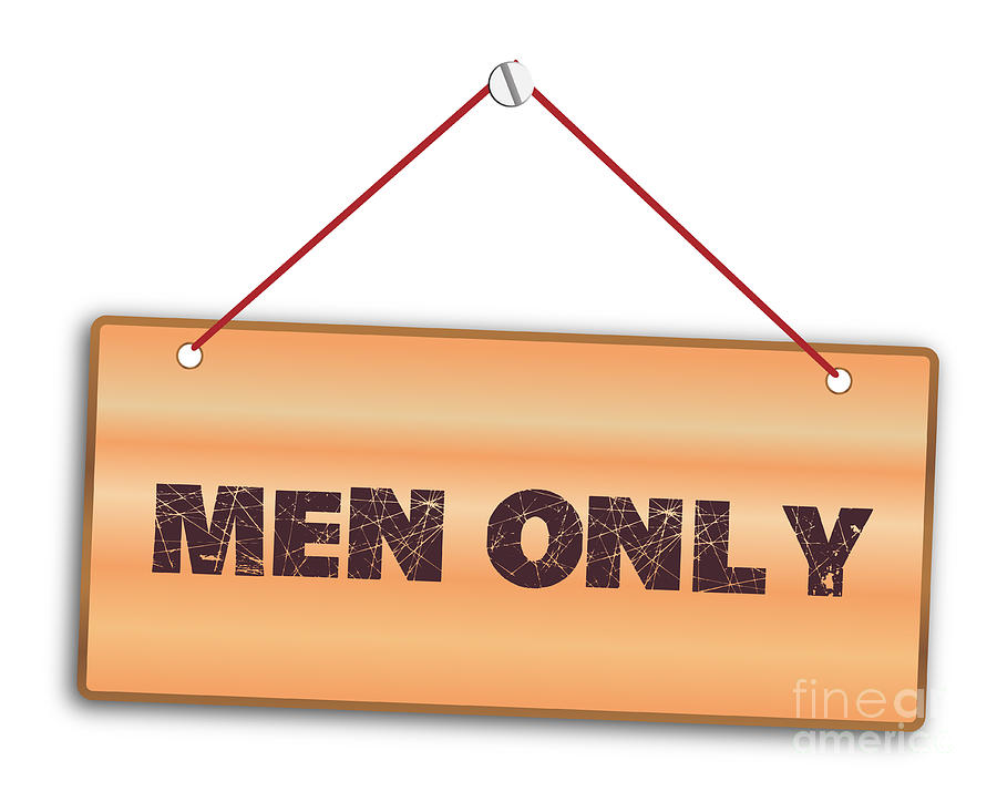 men only sign