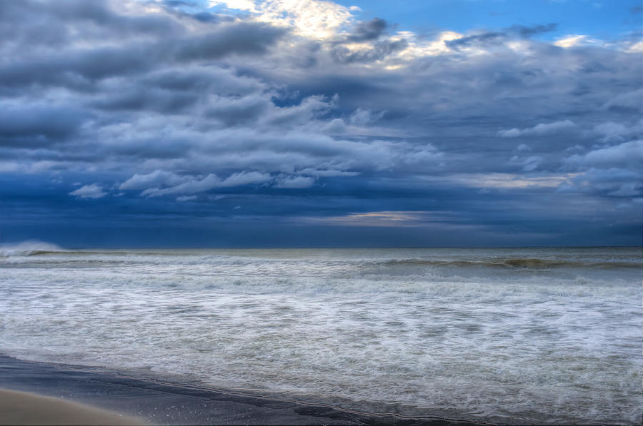 Beach Photograph - Manacing Clouds Over The Atlantic by Mike  Deutsch