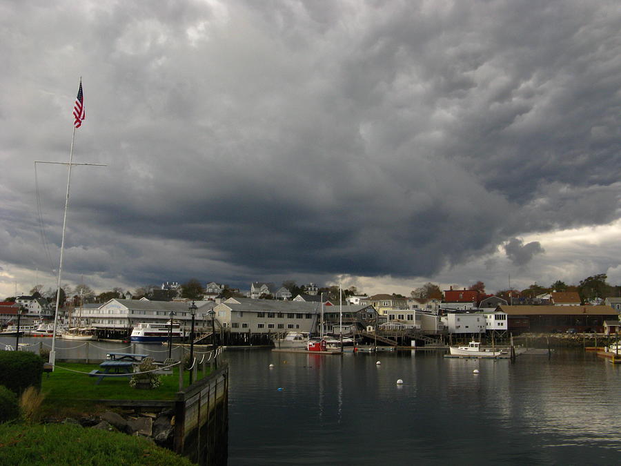 Menacing Boothbay Harbor Photograph by Bill Tomsa