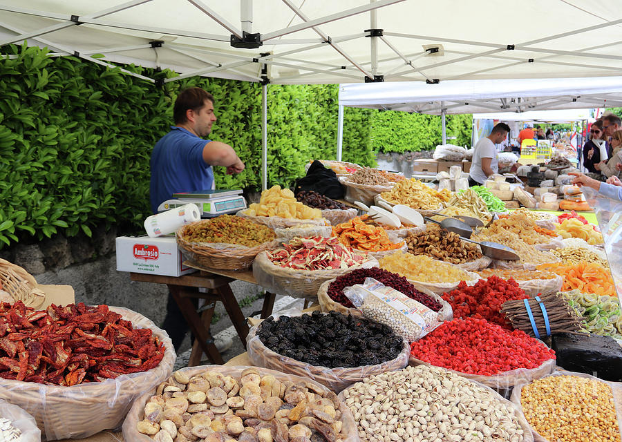 Menaggio Dried Fruit Stand 8238 Photograph by Jack Schultz