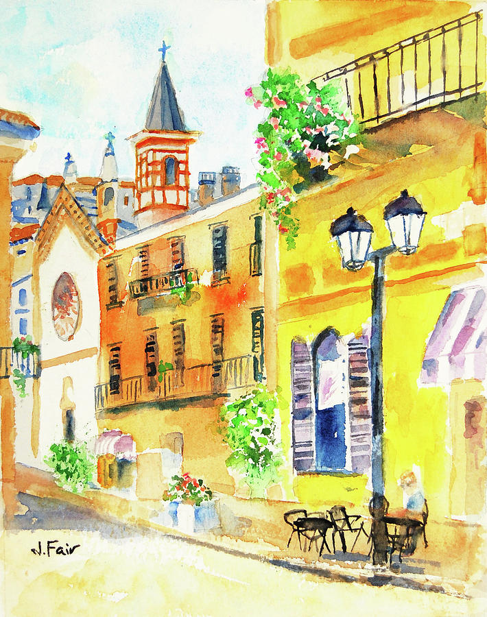 Menaggio Italy Painting by Jerry Fair