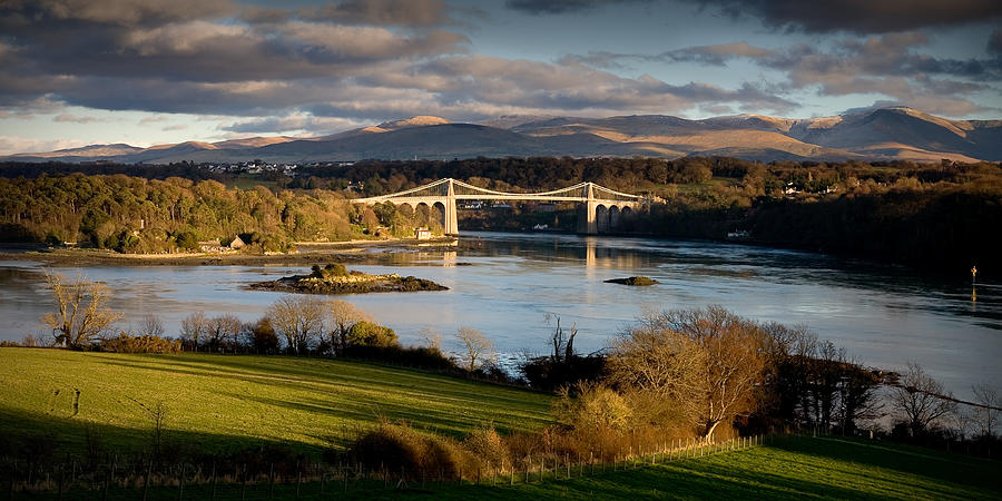 Menai Strait from Anglesey Photograph by Peter OReilly