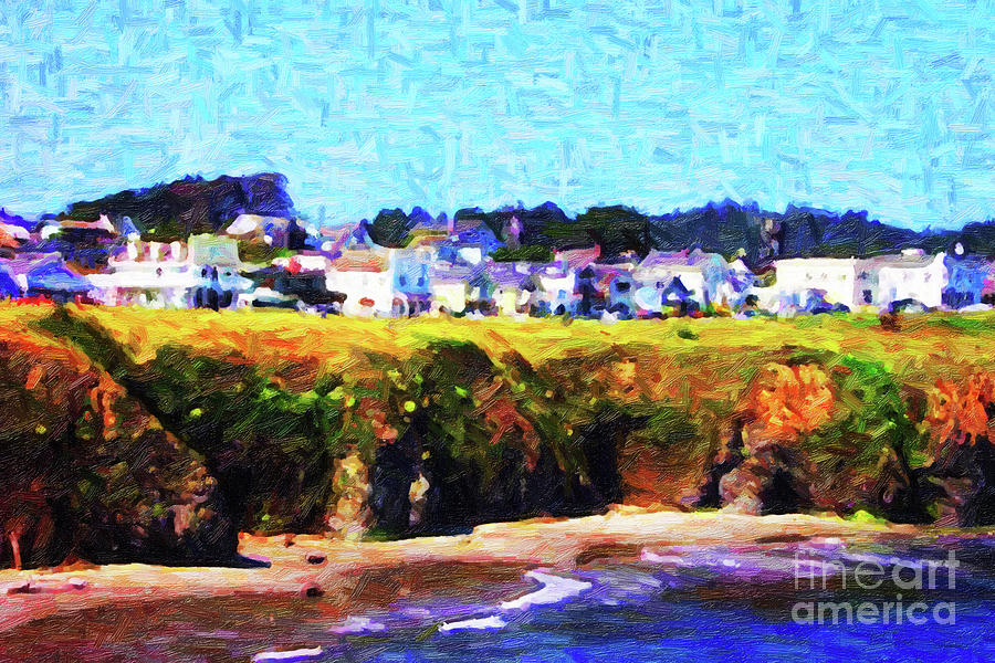 Beach Photograph - Mendocino Bluffs by Wingsdomain Art and Photography