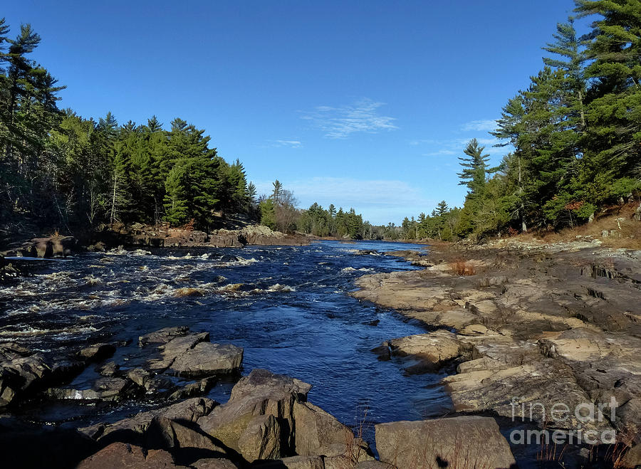 Menominee River At Pemene Falls Michigan Photograph by Teresa A and ...