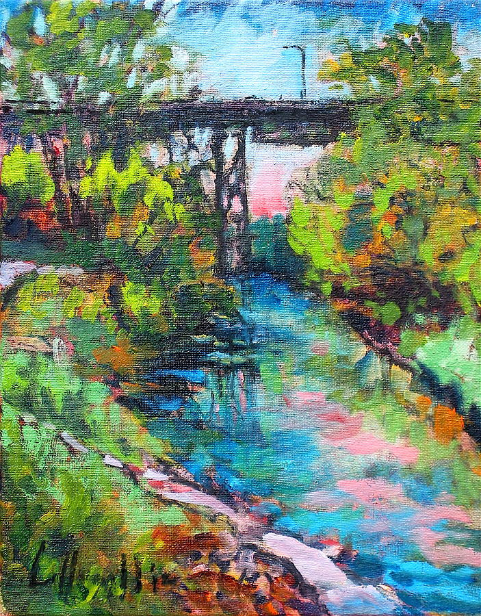 Menominee Viaduct Painting by Les Leffingwell