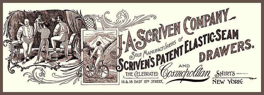 Mens Underwear 1899 Advertisement Photograph by Phil Cardamone