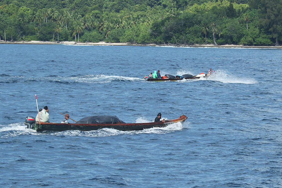 Mentawai Islands fishing boats Photograph by Claudio Paschoa