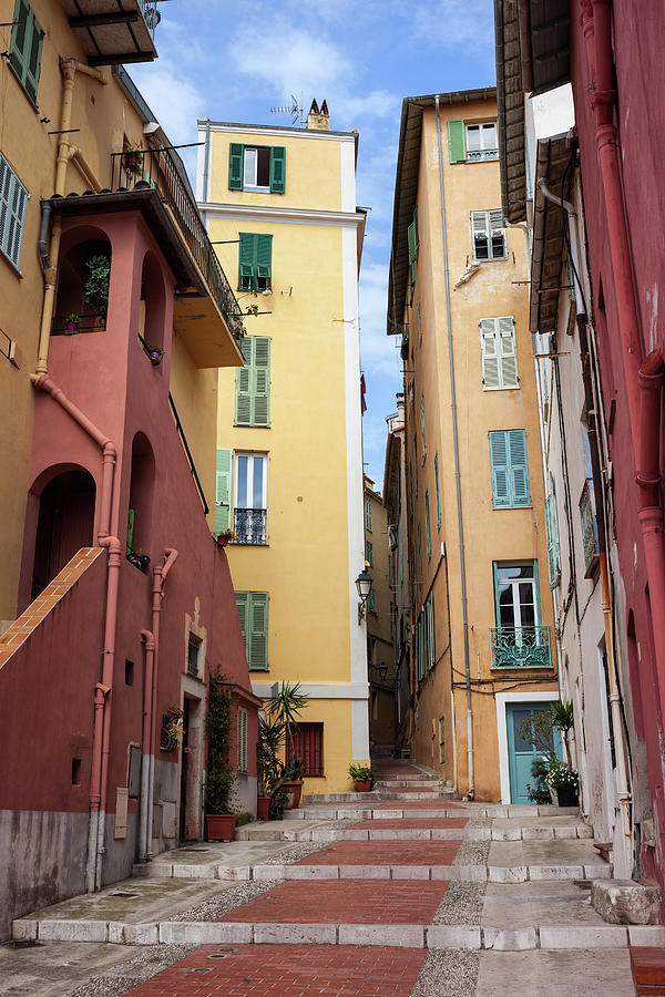 Menton Old Town Houses in France Photograph by Artur Bogacki