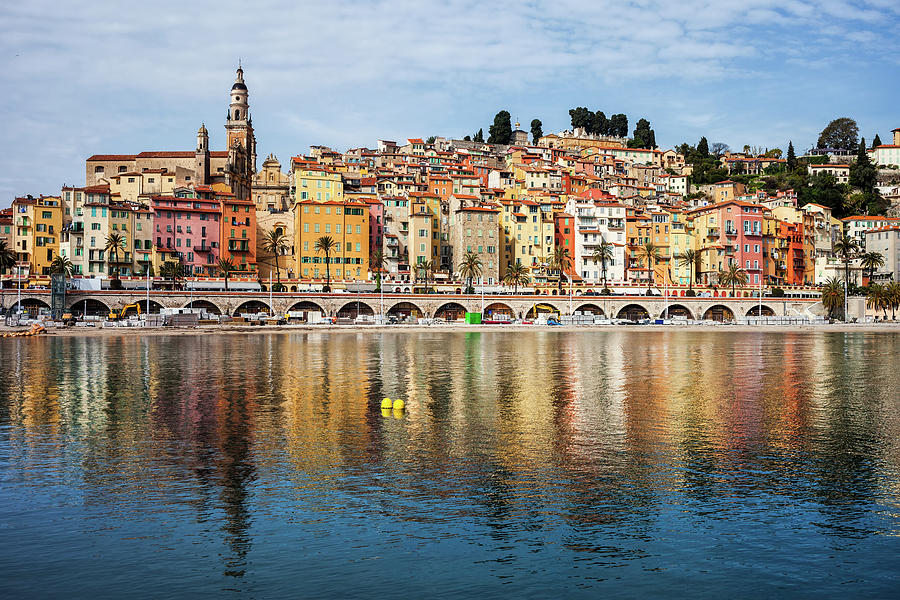 Menton Old Town On French Riviera Photograph by Artur Bogacki