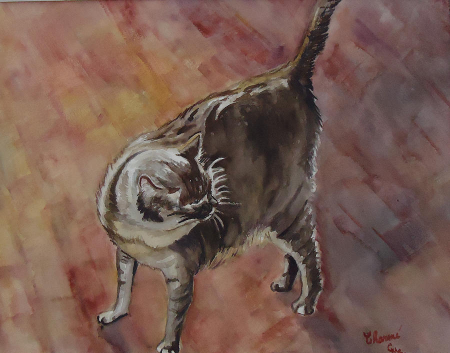 Meow Painting by Charme Curtin