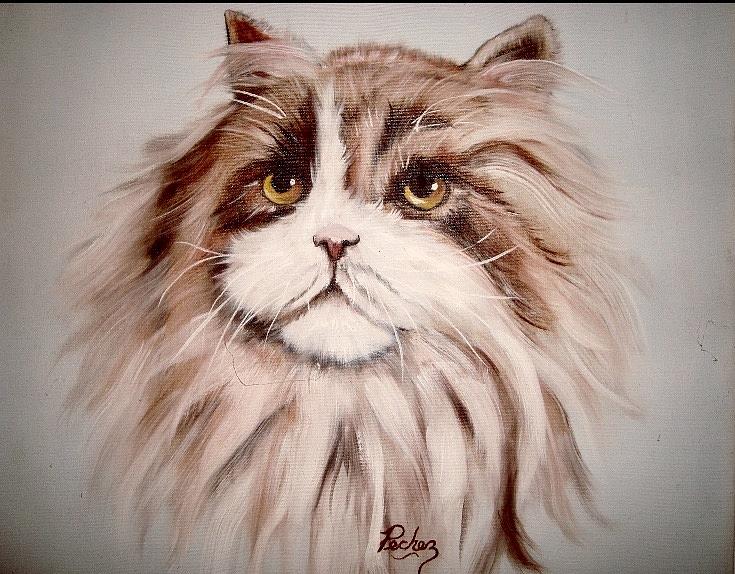 Meow Painting by Pechez Sepehri