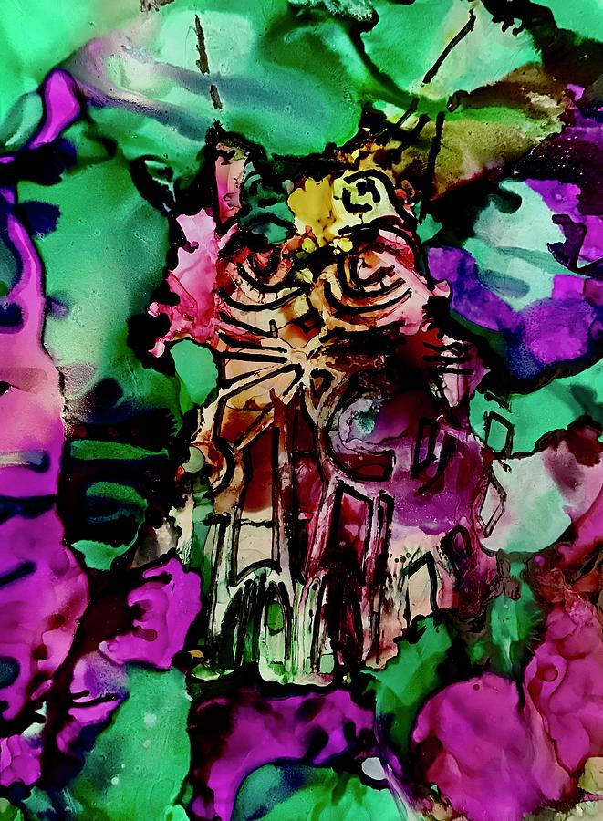 Cat Painting - Meow by Tommy McDonell