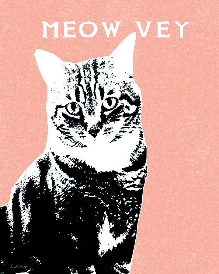 Cat Digital Art - Meow Vey- Art by Linda Woods by Linda Woods