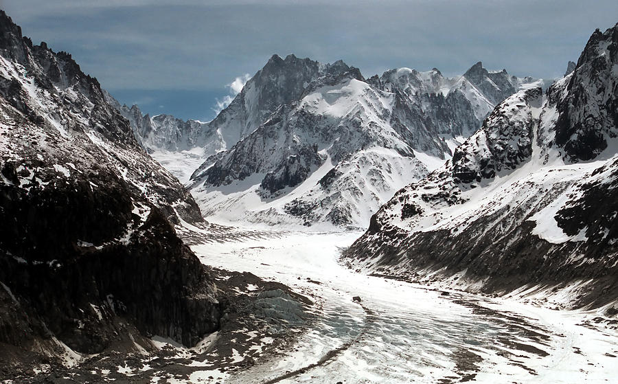 Mountain Photograph - Mer de Glace - Mont Blanc Glacier by Frank Tschakert