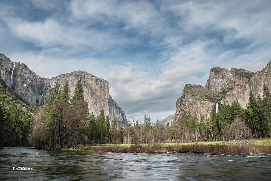 Merced River and Yosemite Valley Photograph by Bill Roberts