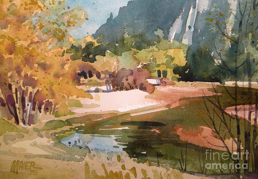 Merced River Encounter Painting by Donald Maier