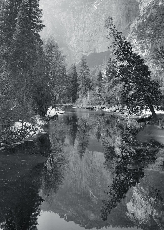 Merced River Reflections Photograph by Stephen Vecchiotti