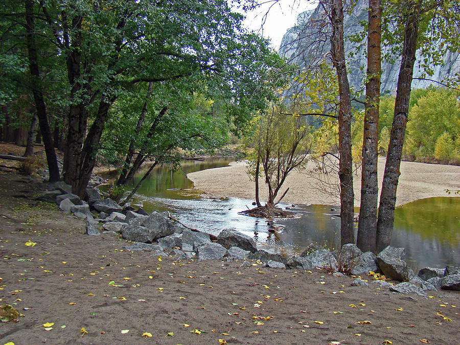 Merced River Trickle - Fall 2012 Photograph by Walter Fahmy