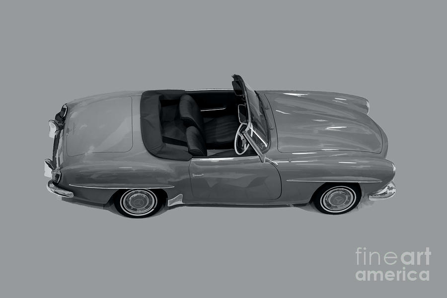 Mercedes 190SL Photograph by Roger Lighterness