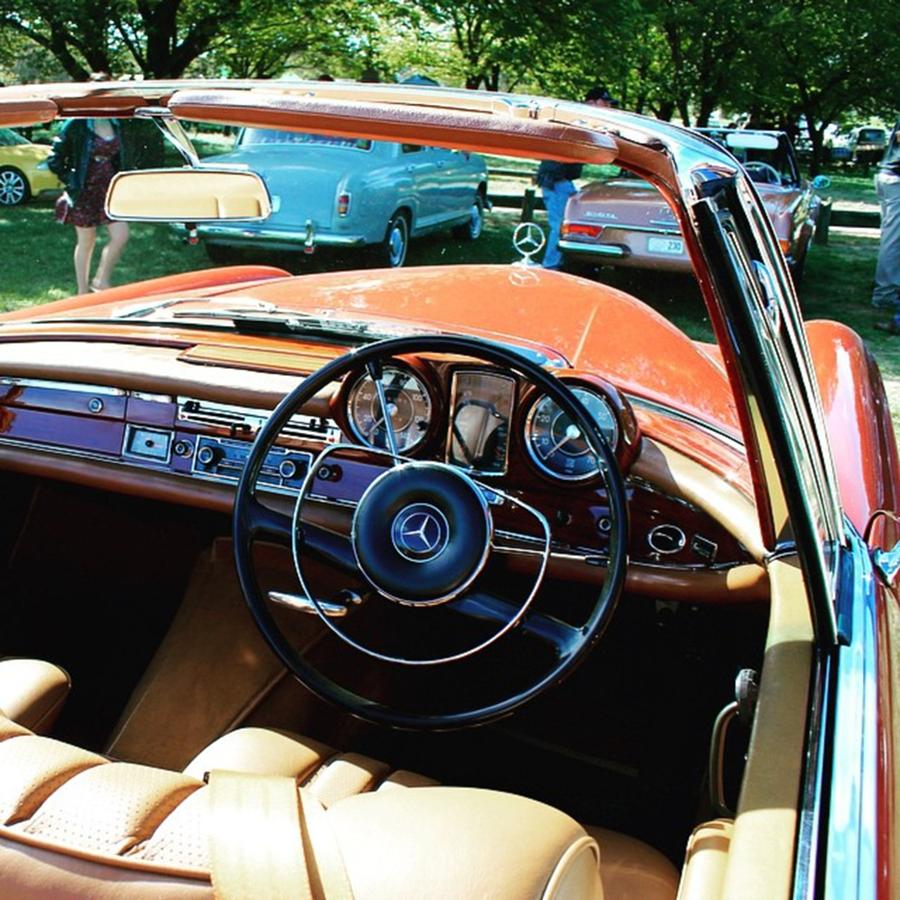 Canberra Photograph - Mercedes 220se Automatic Convertible by Anthony Croke