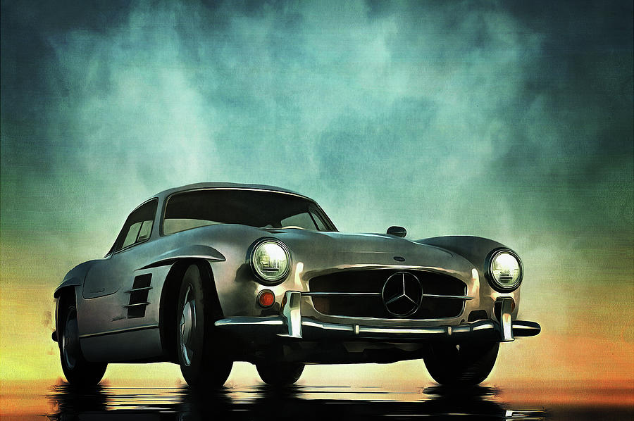 Mercedes 300SL Painting by Jan Keteleer