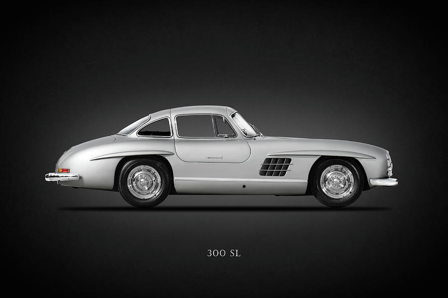 Car Photograph - Mercedes Benz 300 SL by Mark Rogan