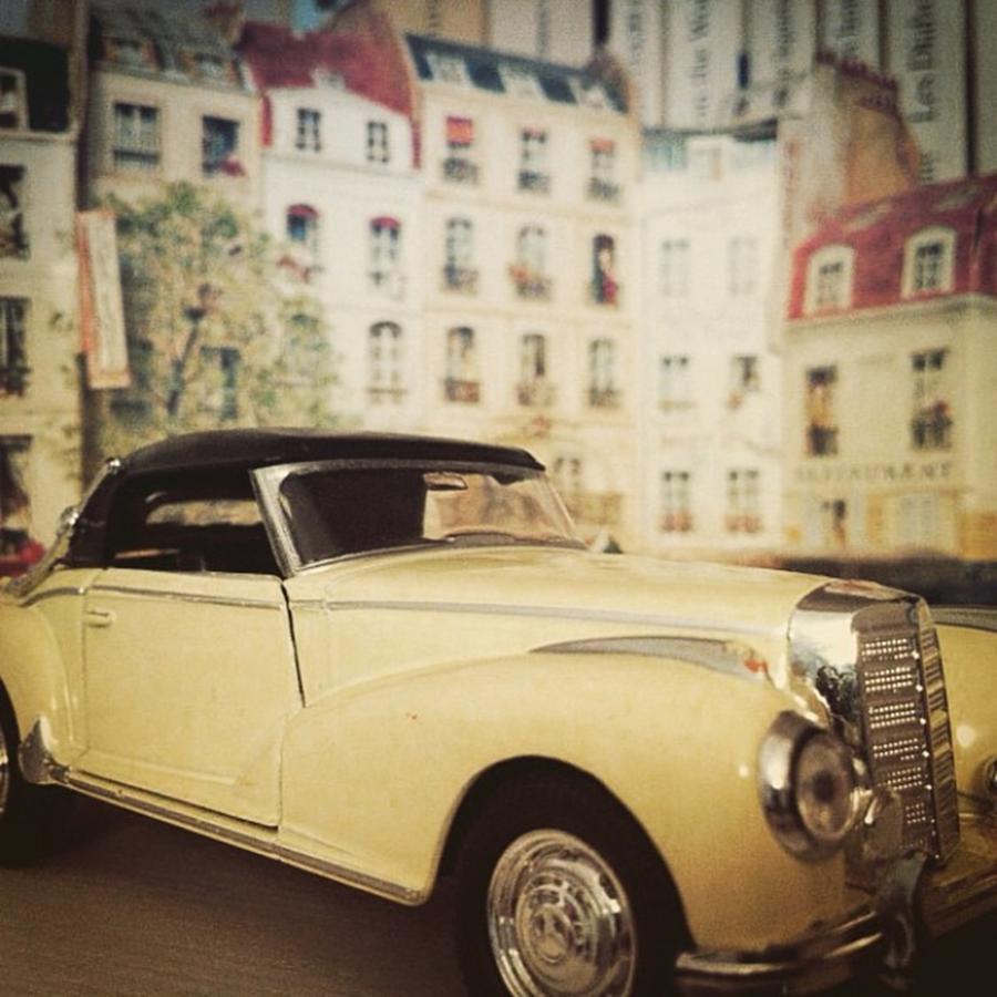 Vintage Photograph - Mercedes Benz by Ionel Barbalau