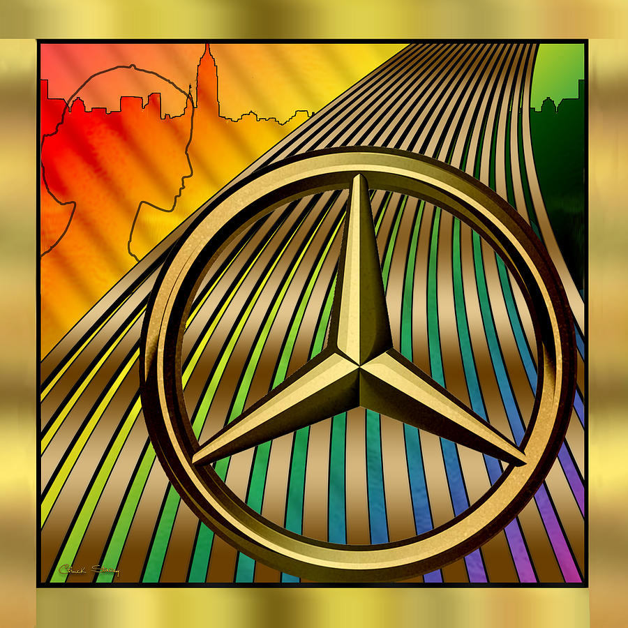 Mercedes Digital Art by Chuck Staley
