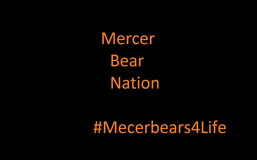 Sports Photograph - Mercer Bear Nation by Aaron Martens