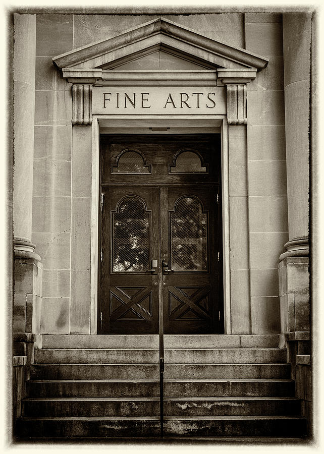 Mercer University - Fine Arts Door #2 Photograph by Stephen Stookey