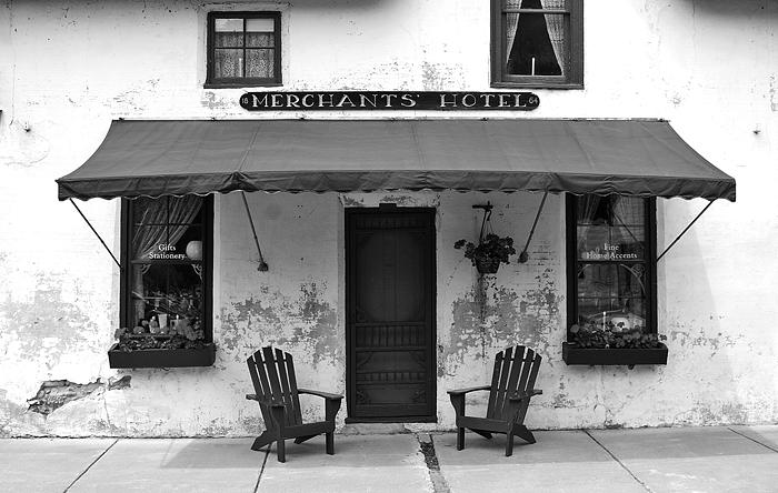 Black And White Photograph - Merchants by Bill Morgenstern