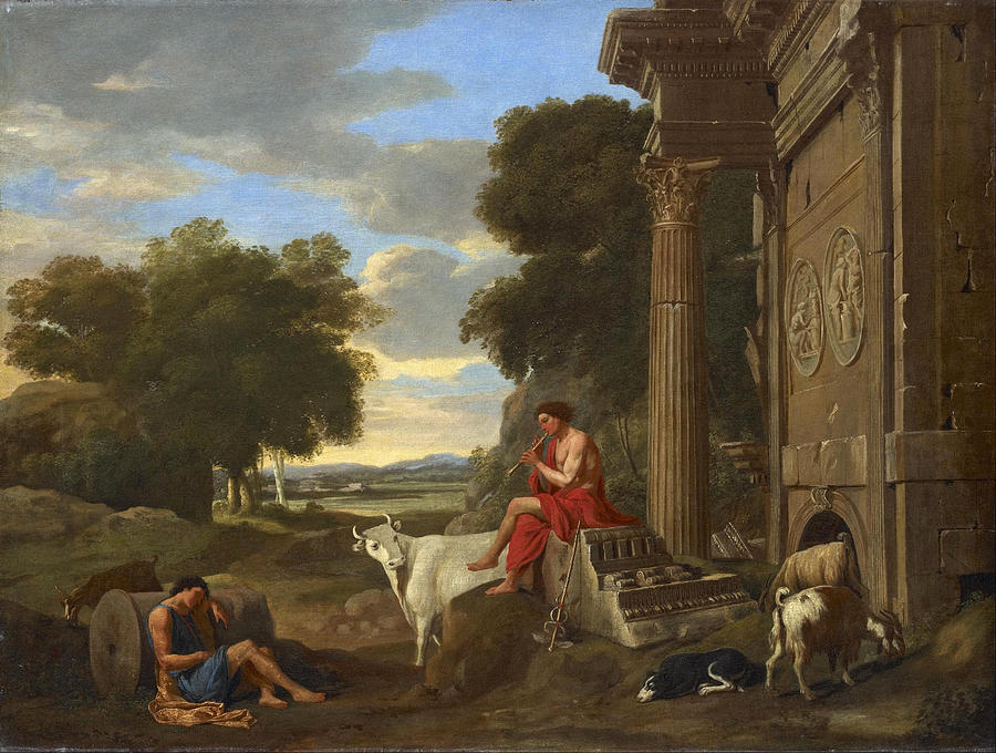 Mercury and Argus Painting by Jean Lemaire