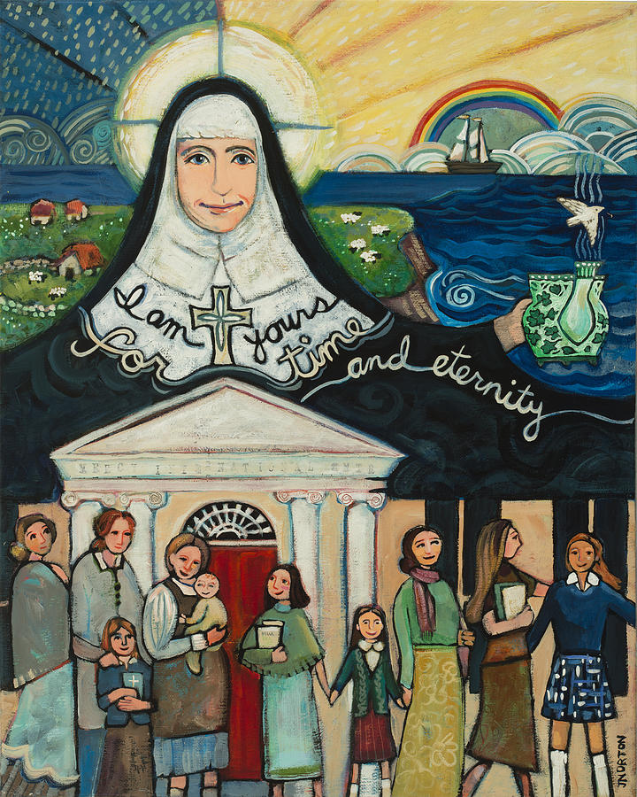 Mercy Foundress Catherine McAuley Painting by Jen Norton