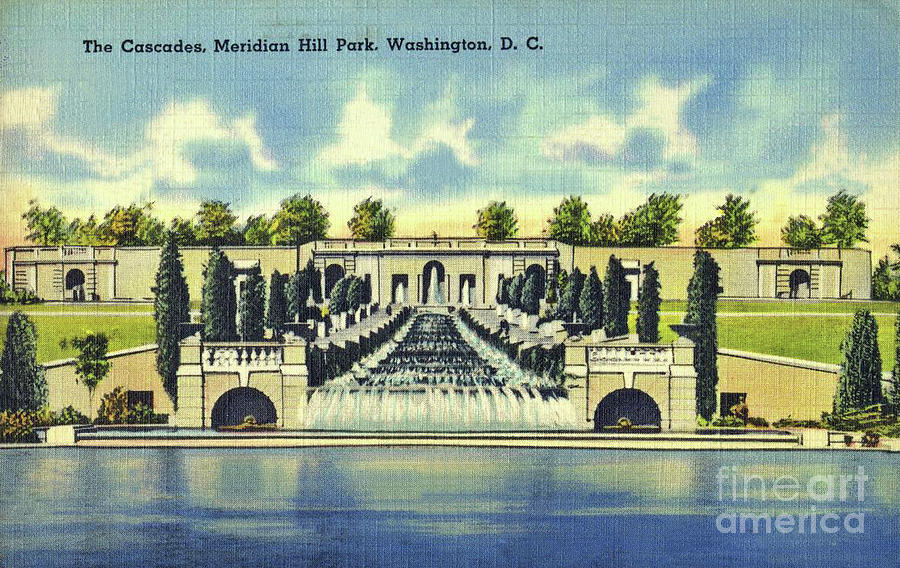 Meridian Hill Park Mixed Media by Jost Houk