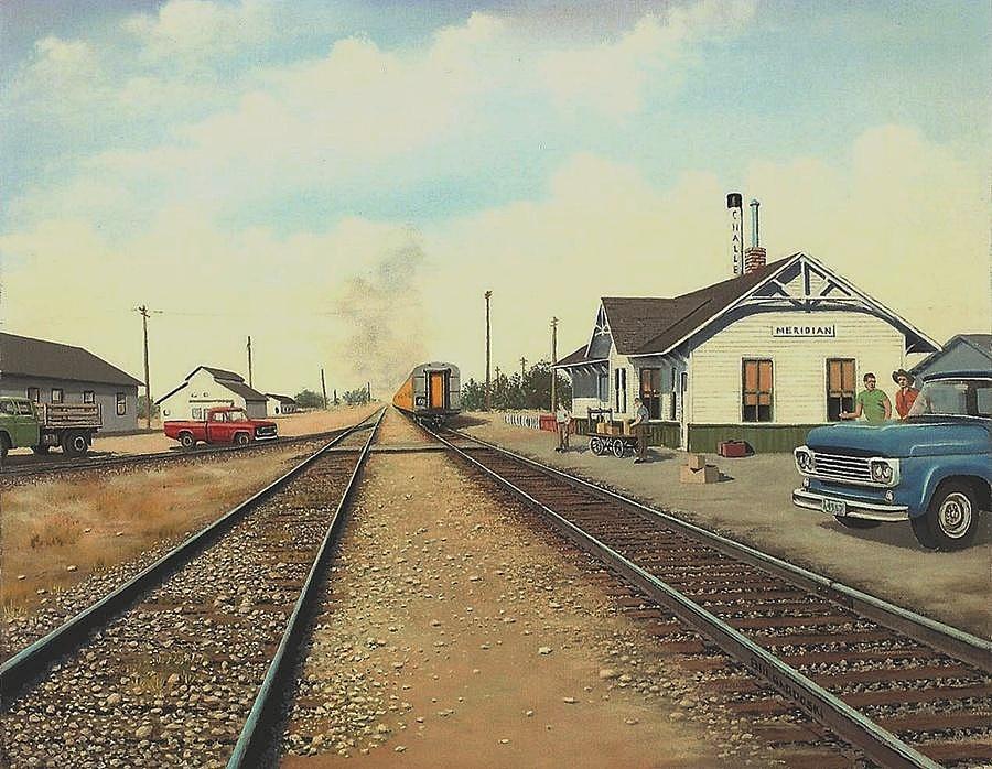 Meridian Idaho Depot 1965 Painting by William Gardoski - Fine Art America