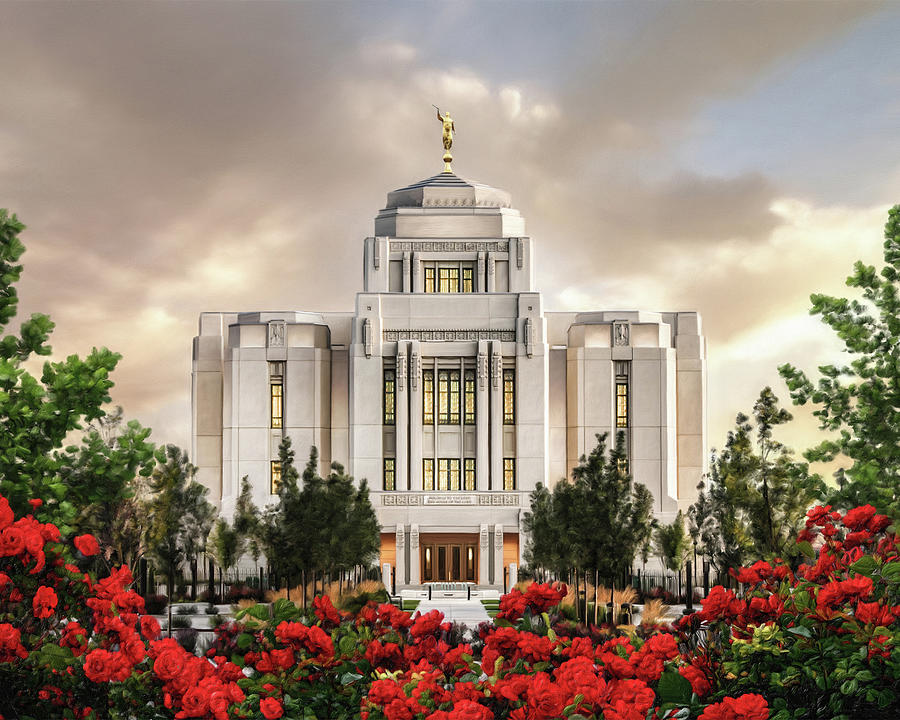 Meridian Temple Painting by Brent Borup