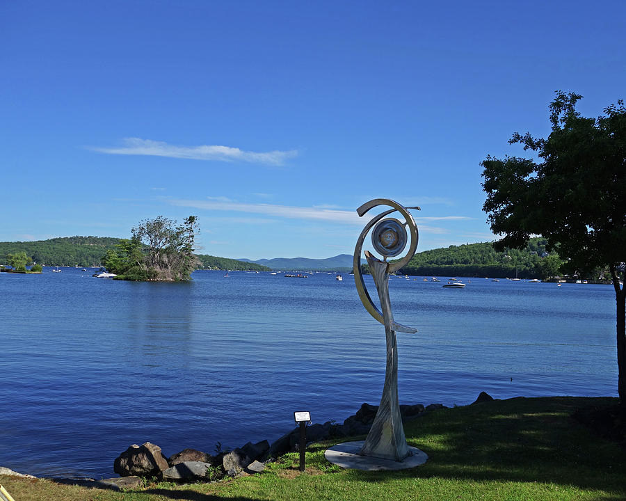 Meredith NH Art Installation Lake Winnepesaukee Photograph by Toby McGuire