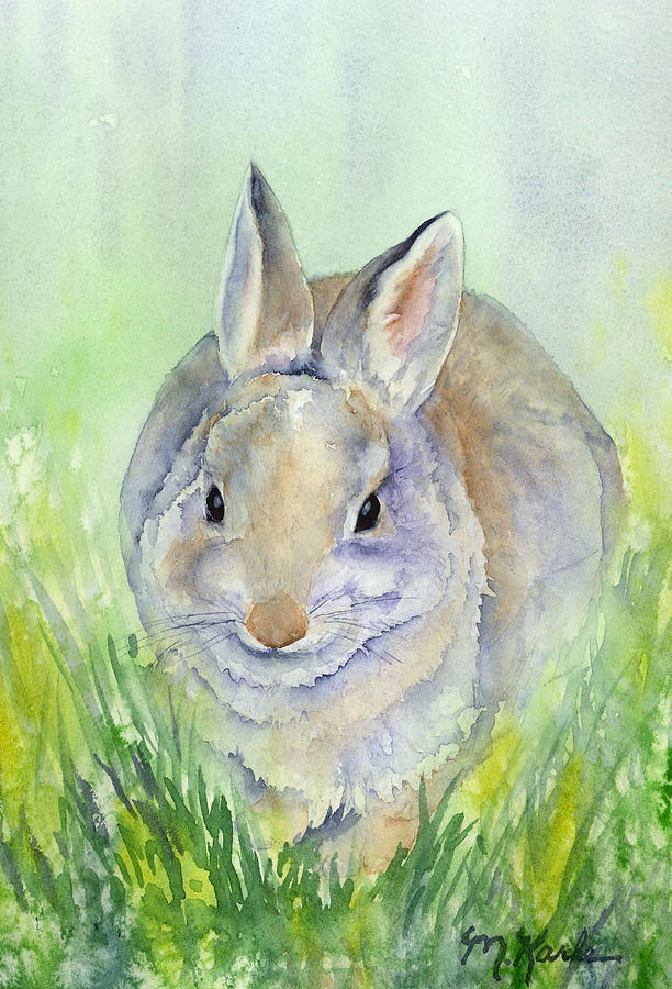 Meriwether Cottontail Painting by Marsha Karle