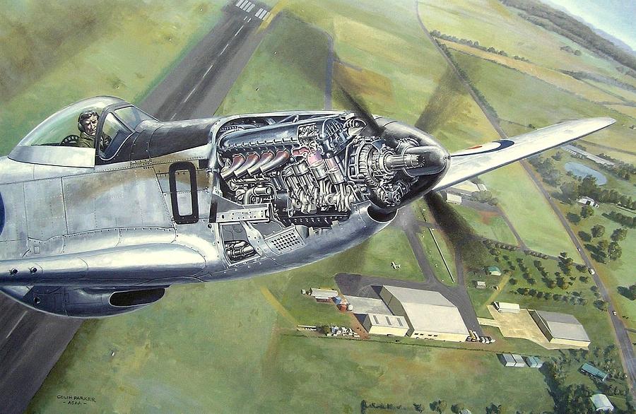 Merlin Magic over Scone Painting by Colin Parker