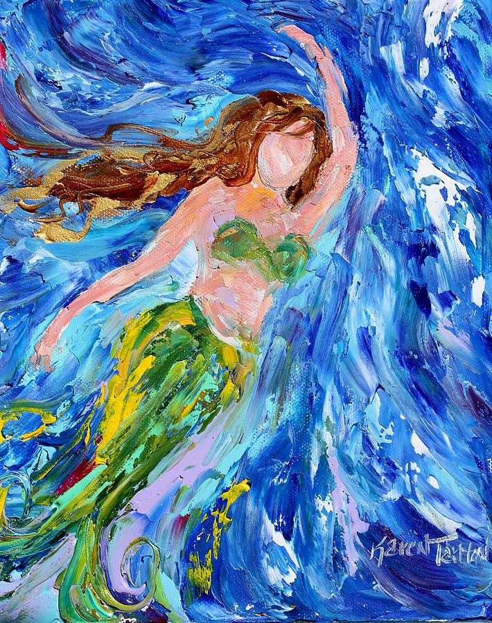 Mermaid Dance Painting by Karen Tarlton - Fine Art America