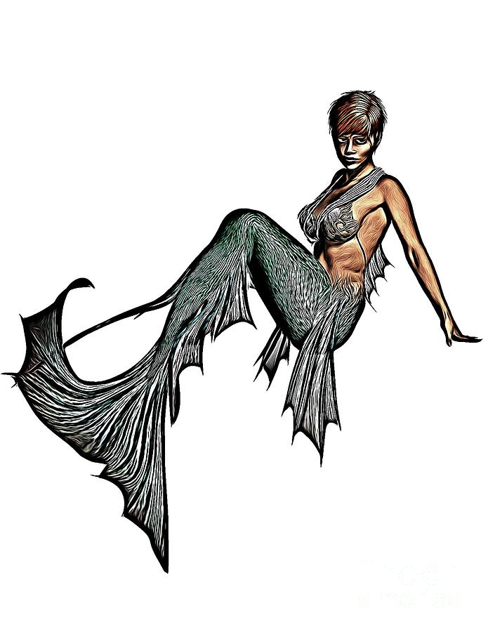 Mermaid, Digital Art By Mb Digital Art